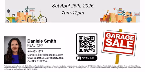 Mission Glen Garage Sale - located between Ortega Hwy and Calle Arroyo