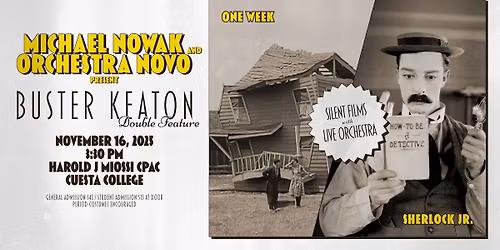 Silent Movie with Live Orchestra: Buster Keaton Double Feature