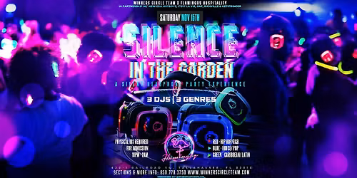 SILENCE IN THE GARDEN - A SILENT HEADPHONE PARTY EXPERIENCE
