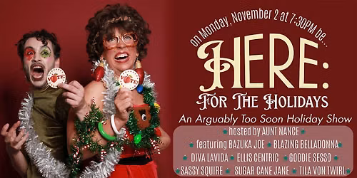HERE: for the holidays