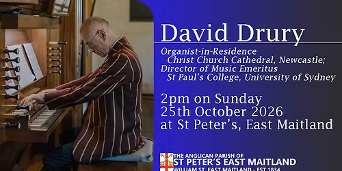 Organ Recital Series 2026 - David Drury