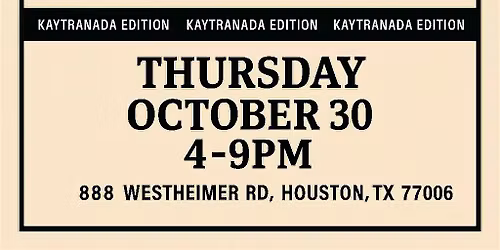 House Music Happy Hour (Kaytranada Edition)  -Fiora's Bottle Shop