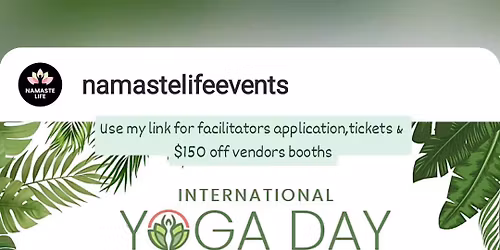 \ud83e\uddd8 Teach, Exhibit, or Attend \u2013 International Yoga Day Miami (June 20\u201321)