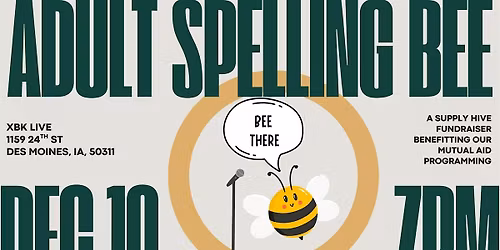 Adult Spelling Bee Fundraiser
