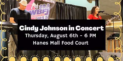 Cindy Johnson in Concert at Hanes Mall