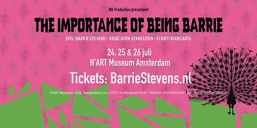 The Importance of Being Barrie - de allerlaatste theatervoorstelling van Barrie Stevens