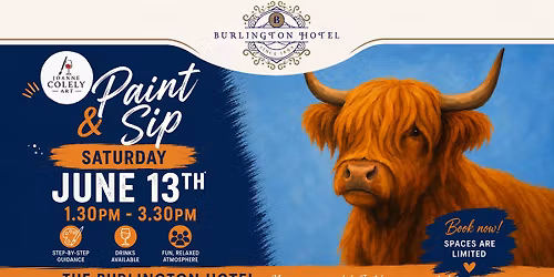 Paint & Sip Highland Cow