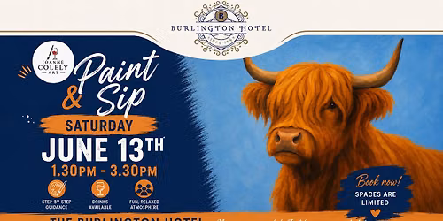 Paint & Sip Highland Cow