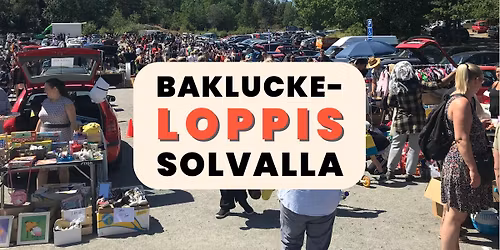 Solvalla bakluckeloppis - S\u00e4songsstart 2 maj