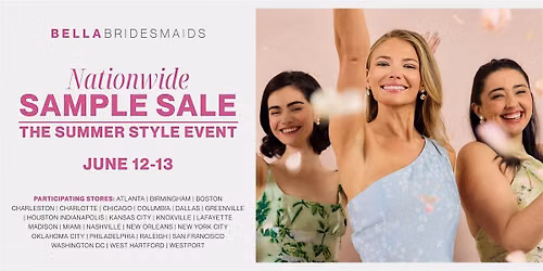 Bella Bridesmaids Dallas Sample Sale | The Summer Style Event!