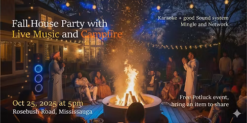 Backyard Campfire and Potluck with Live Music