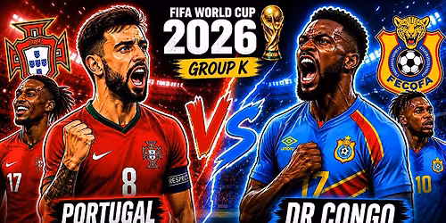 FIFA World Cup 2026: Portugal v DR Congo Live at Priory Market!