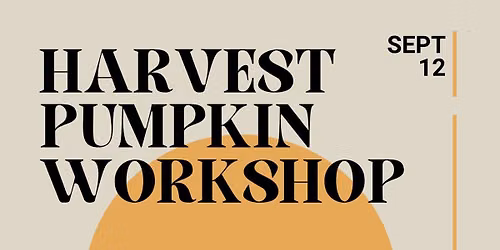 Harvest Pumpkin Clay Class