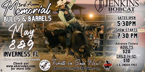3rd Annual Memorial Bulls & Barrels