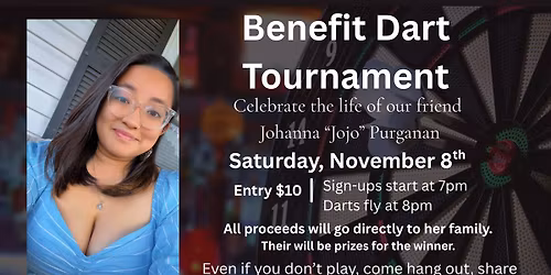 🎯 Benefit Dart Tournament for Jojo 💙