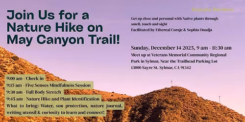 Nature Hike on May Canyon Trail - Winter