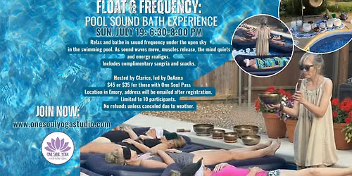 Float & Frequency: Pool Sound Bath Experience