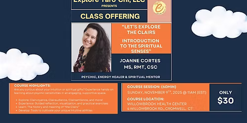 Let's Explore the Clairs with Joanne Cortes