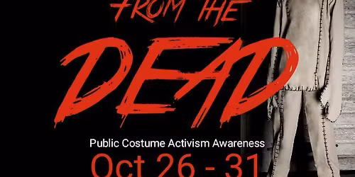 "Animals from the DEAD" Public Costume Activism Awareness