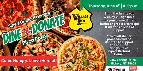 Sipe's Orchard Home's Dine & Donate Pizza Party