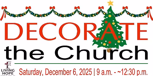 Church Christmas Decorating