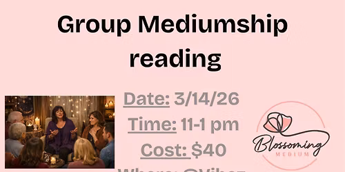 Group reading at Vibez in South Ogden, UT 3\/14\/26