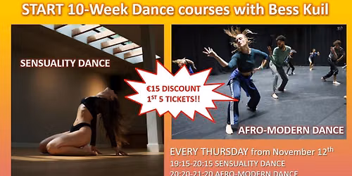 START Courses: Sensuality & Afro-Modern Dance (try-out possible)