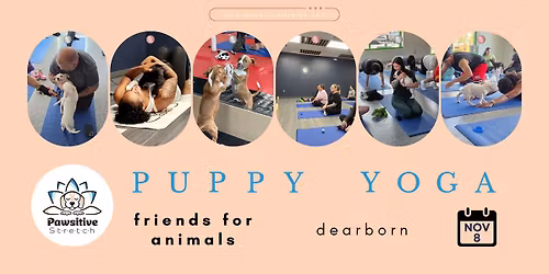 Puppy Yoga in Dearborn