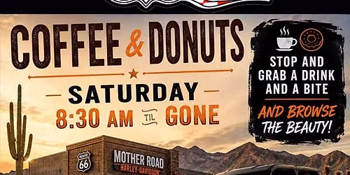Donuts & Coffee Saturdays @ Route 66 Motorsports Every Saturday!
