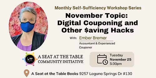 Self-Sufficiency Workshop: Digital Couponing and Other Money-Saving Hacks