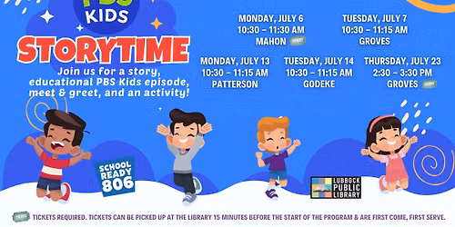 PBS Kids Storytime at Godeke Branch Library