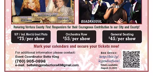 Legends of Soul at Santa Susana Performing Arts Center