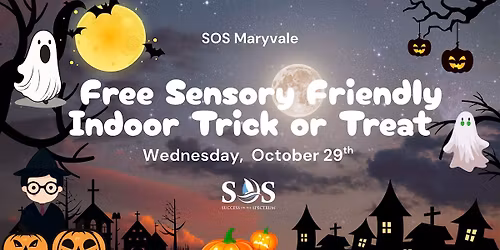 Free Sensory Friendly Indoor Trick or Treat