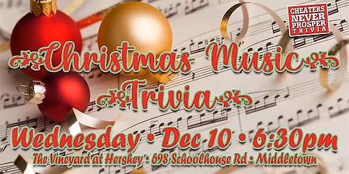 Christmas Music trivia at The Vineyard at Hershey