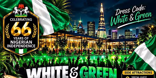 White & Green Nigerian Independence Day Celebration London