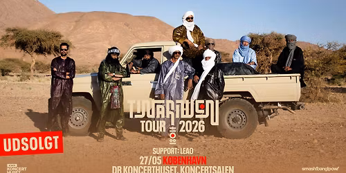 Tinariwen (ML) + [support: LEAO] i DR Koncerthuset, Koncertsalen - UDSOLGT