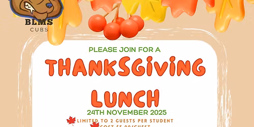 BLMS Thanksgiving Lunch