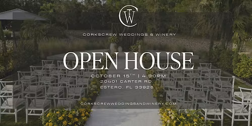 Open House Corkscrew Weddings and Winery