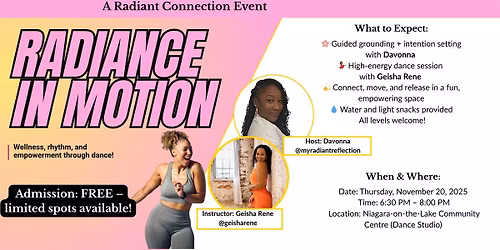Radiance in Motion \u2013 Wellness, Rhythm & Empowerment Through Dance
