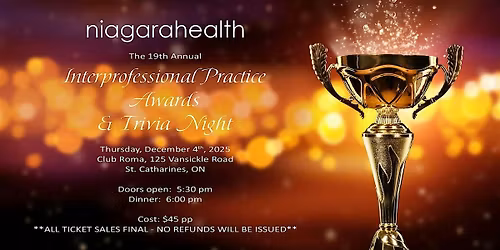 Niagara Health Interprofessional Practice Awards & Trivia Night
