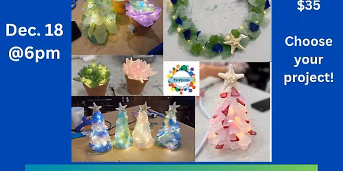 Mini Sea Glass Art @ Nour Coffee Shop