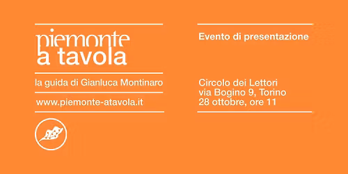 PIEMONTE A TAVOLA | Evento di presentazione