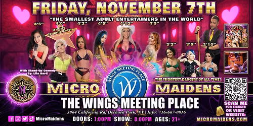 Orchard Park, NY - Micro Maidens Dwarf Dancers @ The Wings Meeting Place