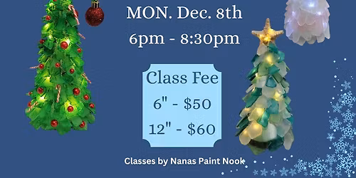 Sea Glass Christmas Trees at Island Lake Inn