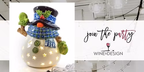 Light Up Ceramic Snowman | Wine & Design