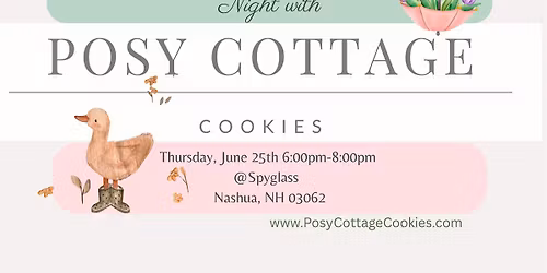 Cookie Decorating Night with Posy Cottage Cookies at Spyglass Brewing