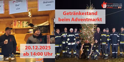 Getr\u00e4nkestand der FF Stainz beim Adventmarkt