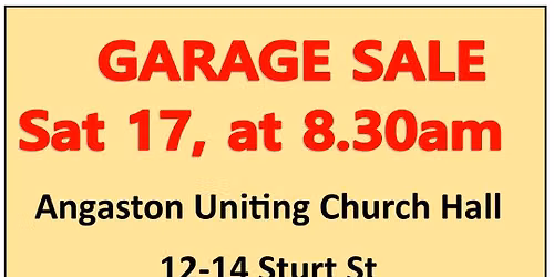 Garage Sale- Angaston Uniting Church