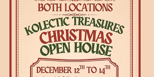 Kolectic Treasures Pell City - Christmas Open House