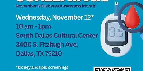 Free DCHHS Diabetes Awareness Month Screenings